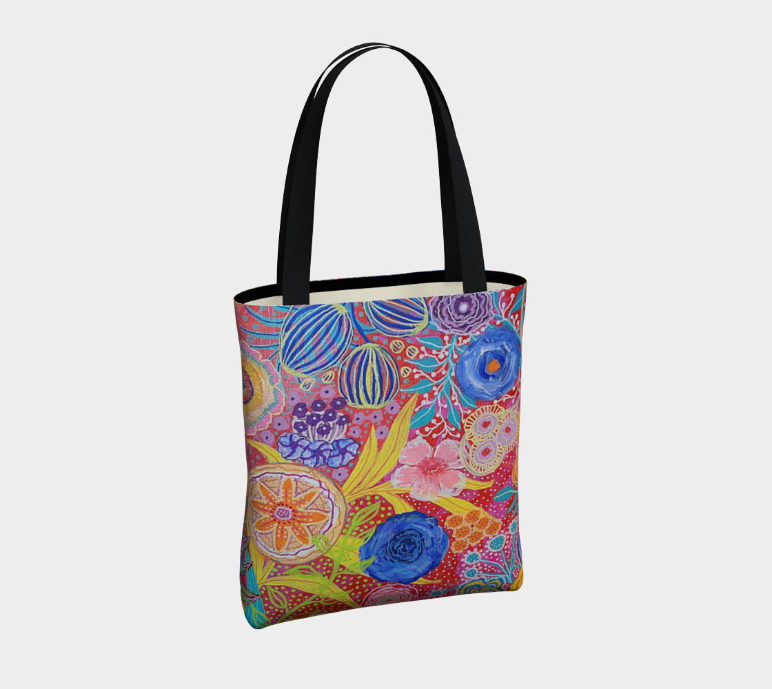 Joyful Art Made in Canada Canvas Tote Bag - Enchanted Garden