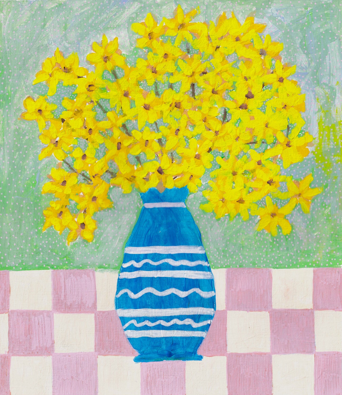 Wrapped Canvas Print 24 X 30" Forsythia Blooms