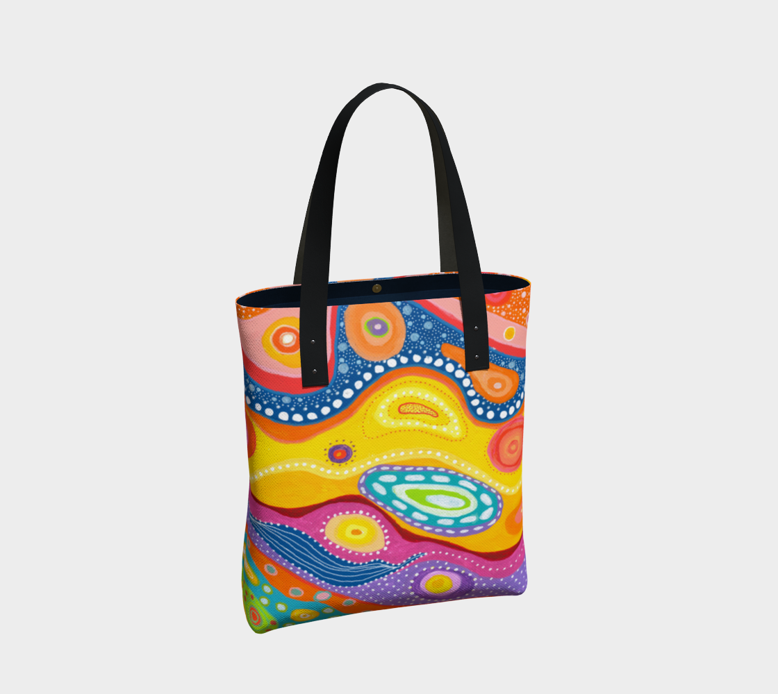 Joyful Art Made in Canada Canvas Tote Bag: Ode to Ziggy Stardust