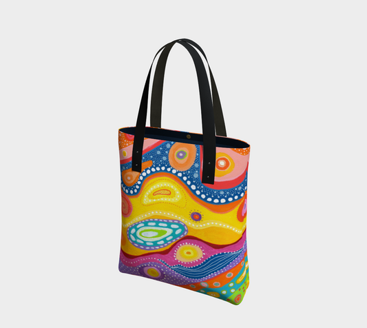 Joyful Art Made in Canada Canvas Tote Bag: Ode to Ziggy Stardust