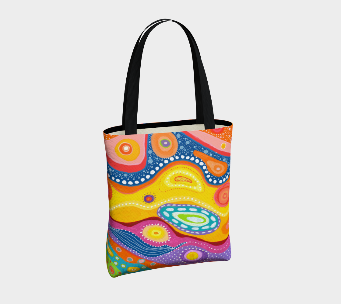 Joyful Art Made in Canada Canvas Tote Bag: Ode to Ziggy Stardust