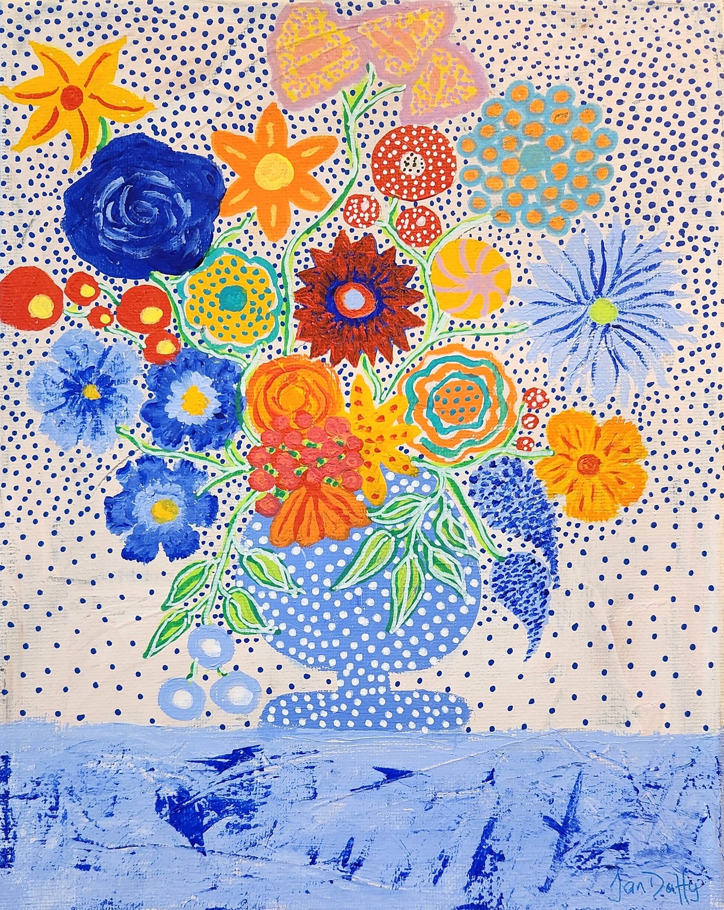 THIS VASE HAS THE BLUES