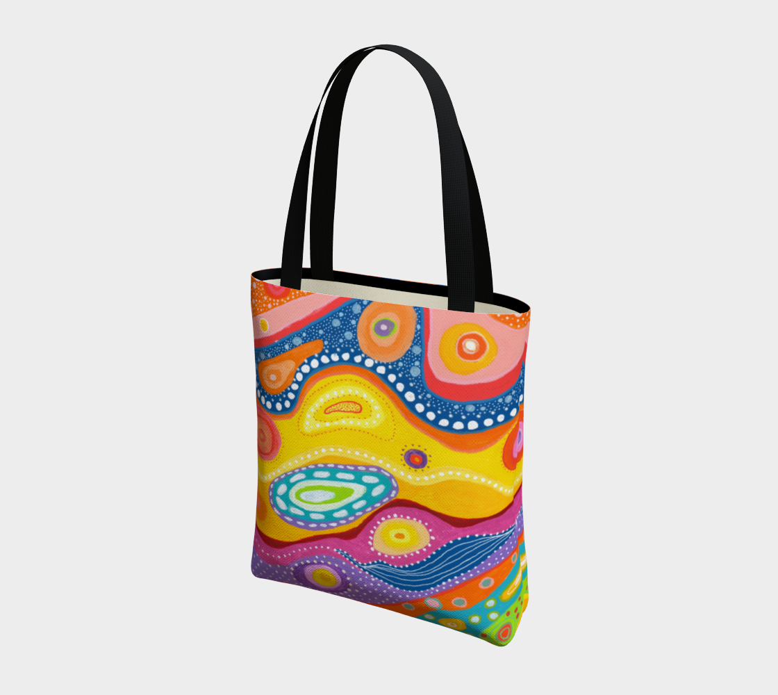 Joyful Art Made in Canada Canvas Tote Bag: Ode to Ziggy Stardust