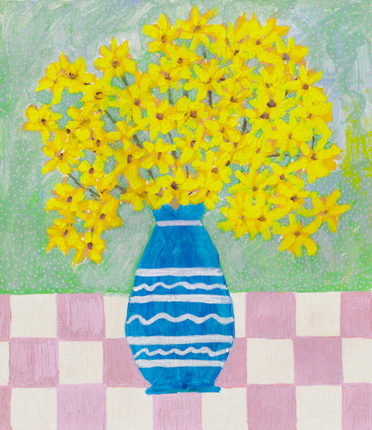 Wrapped Canvas Print 24 X 30" Forsythia Blooms