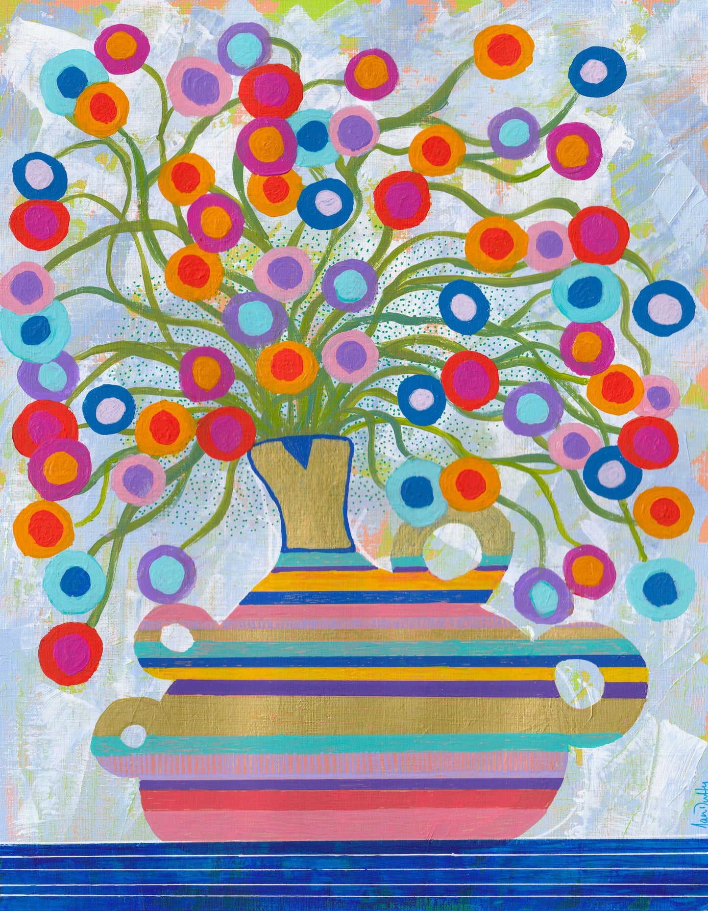 Wrapped Canvas Print 16" X 20" Gotta Love That Vase