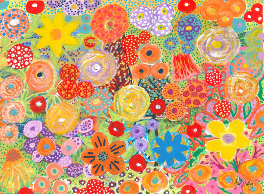 Wrapped Canvas Print 16" X 20" Outside My Back Door